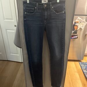 PAIGE SKYLINE SKINNY JEANS SIZE 27